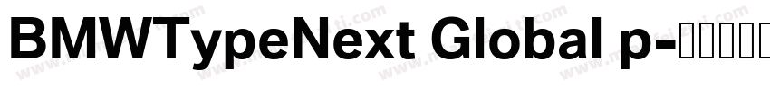BMWTypeNext Global p字体转换